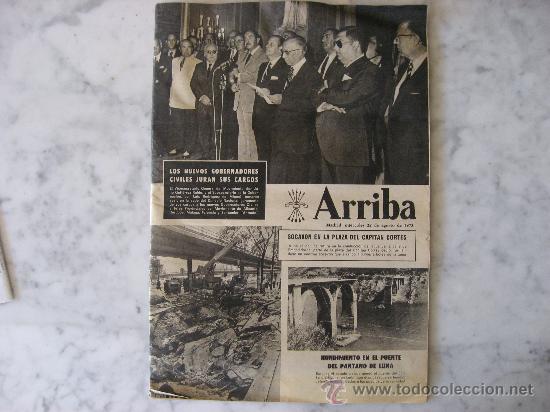 Coleccionismo de revistas y peri&oacute;dicos: ARRIBA,22-08-1973,VERANEO FAMILIAR-CASTELLON-VALENCIA,COSTA DEL AZAHAR.BONITO REPORTAJE CENTRAL.