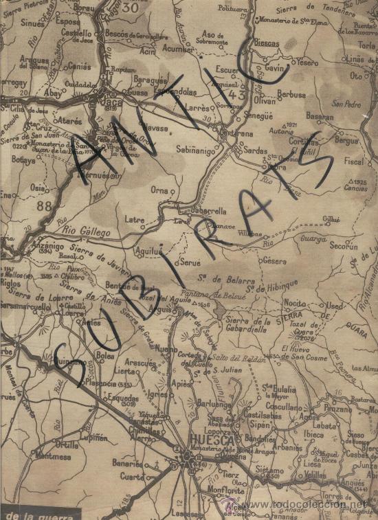 Coleccionismo de Revistas y Peri&oacute;dicos: MUNDO GRAFICO GUERRA CIVIL A&Ntilde;O 1937 MAPA CANFRANC SABI&Ntilde;ANIGO PIEDRAFITA BARLUENGA ARGUIS SIETAMO