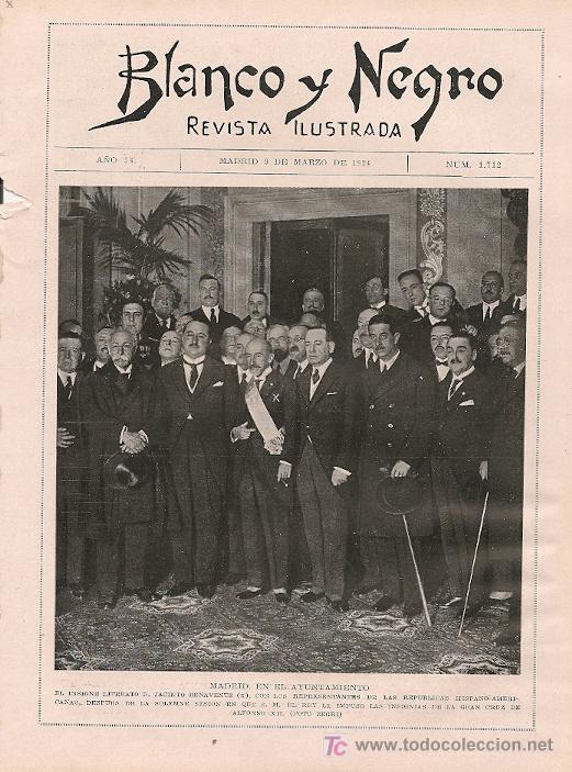 Coleccionismo de Revistas y Peri&oacute;dicos: Imposici&oacute;n de la Gran Cruz de Alfonso XII a D. Jacinto Benavente - 1924