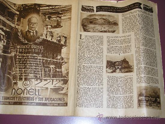 Coleccionismo de revistas y peri&oacute;dicos: MATARO -LAS PRIMERAS DESCRIPCIONES DEL VIAJE EN FERROCARRIL DE BARCELONA / MATARO . A. DURAN SANPERE