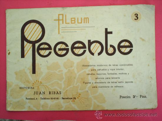 Coleccionismo de revistas y peri&oacute;dicos: ALBUM REGENTE N. 3, PPARA BORDAR A MANO Y A MAQUINA