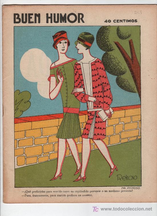 Colecionismo de Revistas e Jornais: SEMANARIO SATIRICO BUEN HUMOR. A&Ntilde;O V. N&ordm; 247. MADRID 22 DE AGOSTO DE 1926