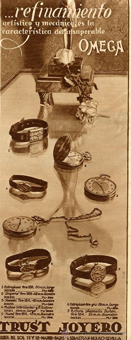 Coleccionismo de Revistas y Peri&oacute;dicos: TRUST JOYERO 1928 OMEGA RETAL REVISTA
