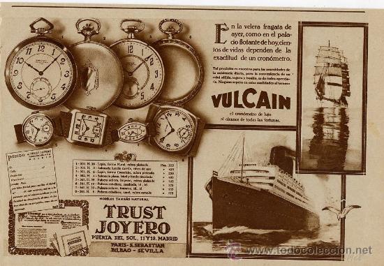 Coleccionismo de Revistas y Peri&oacute;dicos: TRUST JOYERO 1928 VULCAIN RETAL REVISTA