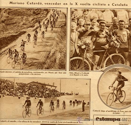 Coleccionismo de revistas y peri&oacute;dicos: CICLISMO 1928 MARIANO CA&Ntilde;ARDO VUELTA CATALU&Ntilde;A RETAL REVISTA