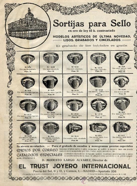 Coleccionismo de Revistas y Peri&oacute;dicos: EL TRUST JOYERO 1917  MADRID HOJA REVISTA