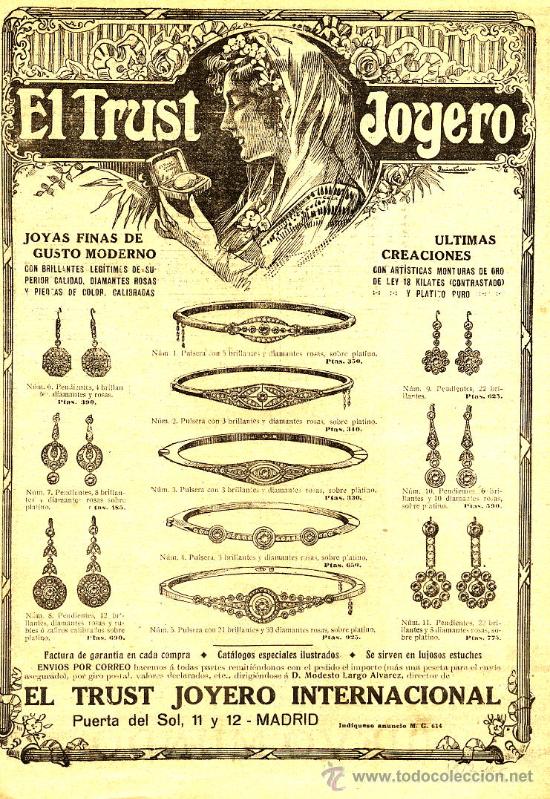 Coleccionismo de Revistas y Peri&oacute;dicos: EL TRUST JOYERO 1917  MADRID HOJA REVISTA