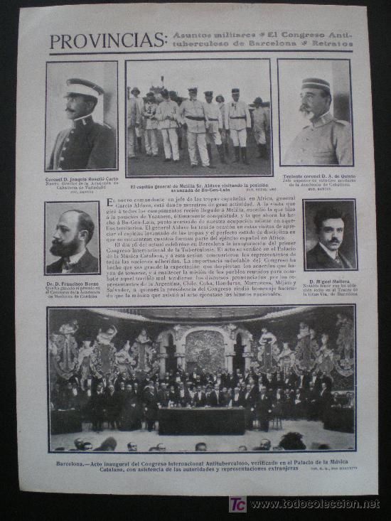 Coleccionismo de revistas y peri&oacute;dicos: RECORTE DE PRENSA 1910 - GARCIA ALDAVE EN BU-GEN-LAIN - LA PREVISION ANDALUZA EN SEVILLA