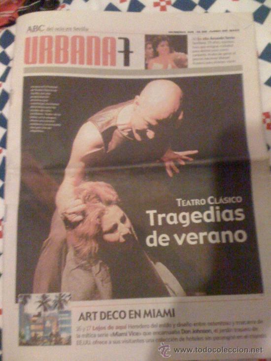 Coleccionismo de revistas y peri&oacute;dicos: 'Urbana 7', n&ordm; 109. 12 de Junio de 2003. Teatro cl&aacute;sico en portada.