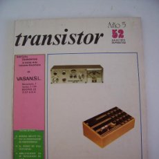 Coleccionismo de Revistas y Periódicos: REVISTA DE ELECTRONICA - TRANSISTOR - Nº 52 , JULIO 1973. Lote 16436152