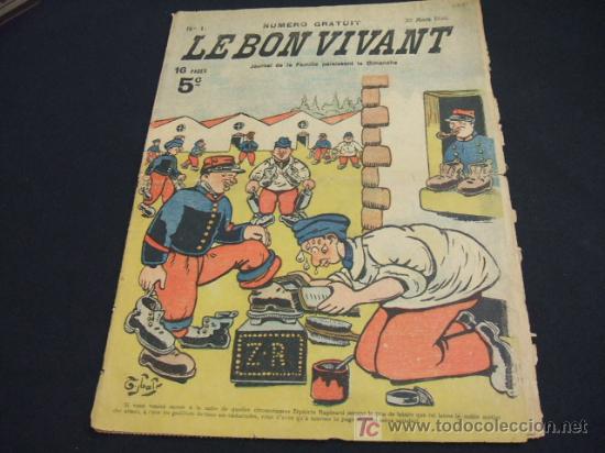 Coleccionismo de revistas y peri&oacute;dicos: LE BON VIVANT - NUMERO 1 - JOURNAL DE LA FAMILIE PARAISSANT LA DIMANCHE - 20 MARS 1910 -
