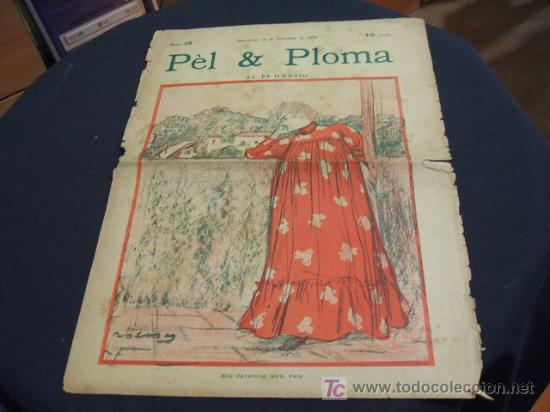Coleccionismo de revistas y peri&oacute;dicos: SEMMANARI PEL & PLOMA - AL FI D'ESTIU - NUMERO 16 - BARCELONA 16 SETEMBRE 1.899 - 10 CENTIMOS -