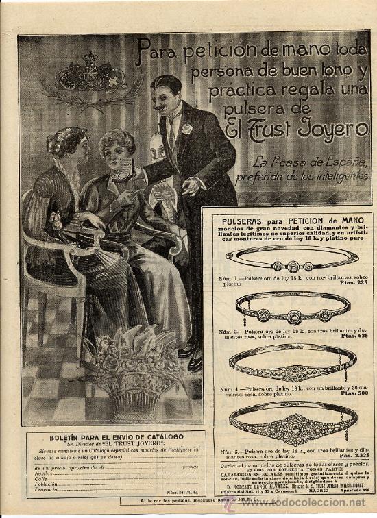 Coleccionismo de Revistas y Peri&oacute;dicos: EL TRUST JOYERO  1916  HOJA REVISTA