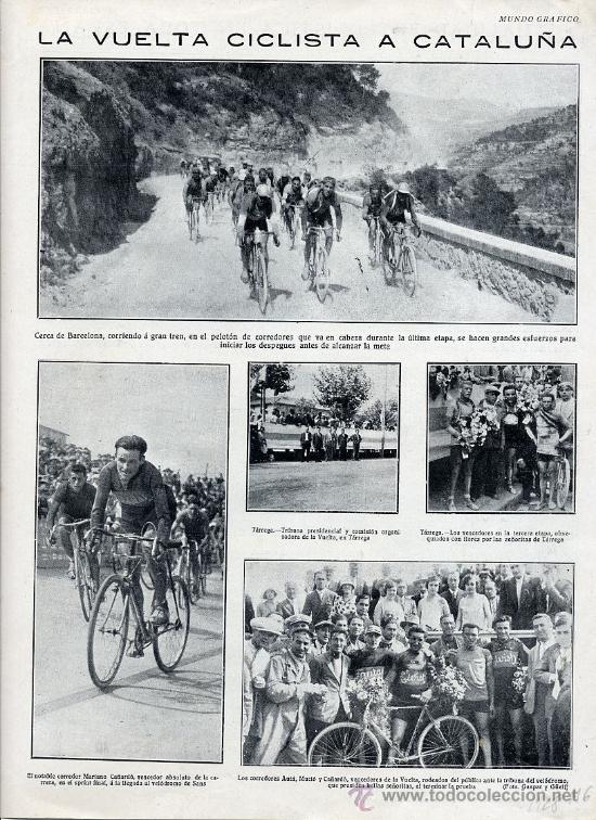Coleccionismo de revistas y peri&oacute;dicos: CICLISMO 1928 VUELTA A CATALU&Ntilde;A HOJA REVISTA