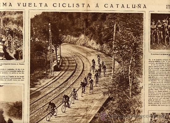 Coleccionismo de revistas y peri&oacute;dicos: CICLISMO  1928 10&ordf; VUELTA A CATALU&Ntilde;A 2 HOJAS REVISTA