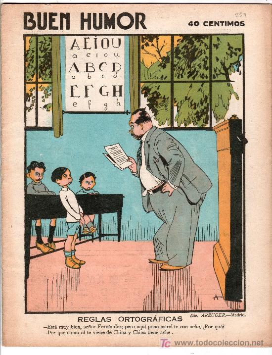 Sammeln von Zeitschriften und Zeitungen: SEMANARIO SATIRICO BUEN HUMOR N&ordm; 259 A&Ntilde;O V. MADRID 14 DE NOVIEMBRE DE 1926