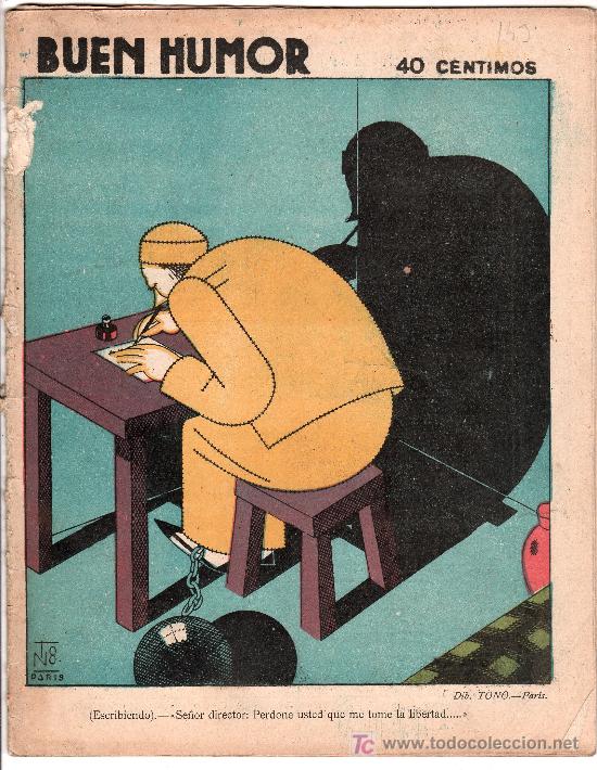 Colecionismo de Revistas e Jornais: SEMANARIO SATIRICO BUEN HUMOR N&ordm; 143 A&Ntilde;O III. MADRID 24 DE AGOSTO DE 1924