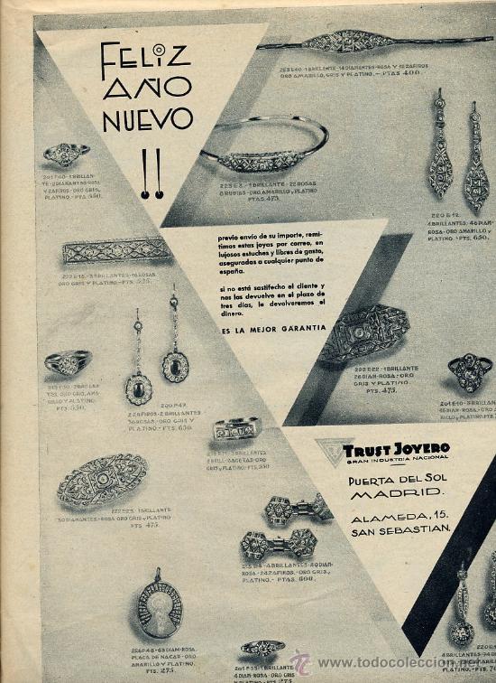 Coleccionismo de Revistas y Peri&oacute;dicos: TRUST JOYERO 1931 HOJA REVISTA