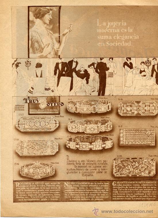 Coleccionismo de Revistas y Peri&oacute;dicos: TRUST JOYERO 1929  HOJA REVISTA