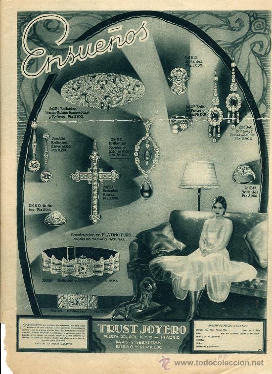 Coleccionismo de Revistas y Peri&oacute;dicos: TRUST JOYERO 1928  HOJA REVISTA