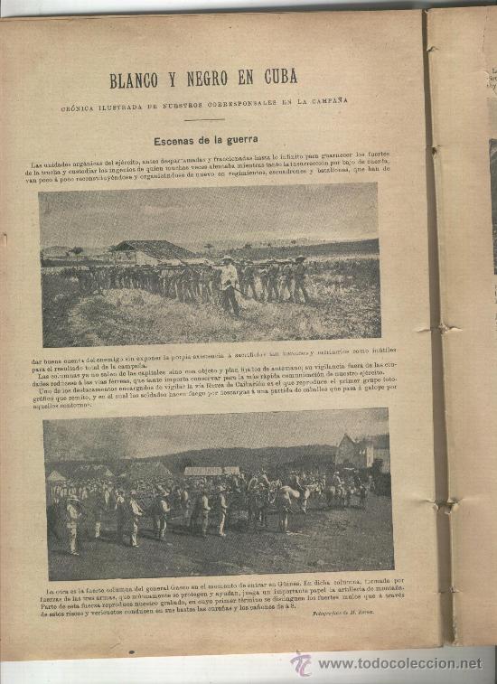 Collection Magazines and Newspapers: REVISTA.BLANCO Y NEGRO.A&Ntilde;O 1896.252.GUERRA EN CUBA. GASCO. GUINES.MURCIA. CORU&Ntilde;A. CADIZ.