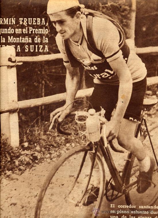 Coleccionismo de revistas y peri&oacute;dicos: CICLISMO  1946 FERMIN TRUEBA SANTANDER HOJA PORTADA REVISTA