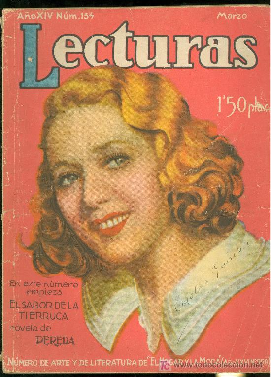 Colecionismo de Revistas e Jornais: REVISTA LECTURAS. N&ordm; 154. MARZO 1934.
