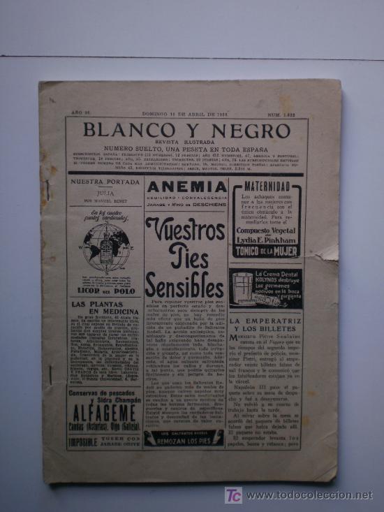Coleccionismo de revistas y peri&oacute;dicos: BLANCO Y NEGRO-1926 - Foto 1