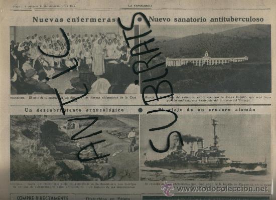 Colecionismo de Revistas e Jornais: LA VANGUARDIA A&Ntilde;O 1935 SANATORIO ANTITUBERCULOSO MURCIA SIERRA ESPU&Ntilde;A ARQUEOLOGIA EN ALMODOVAR