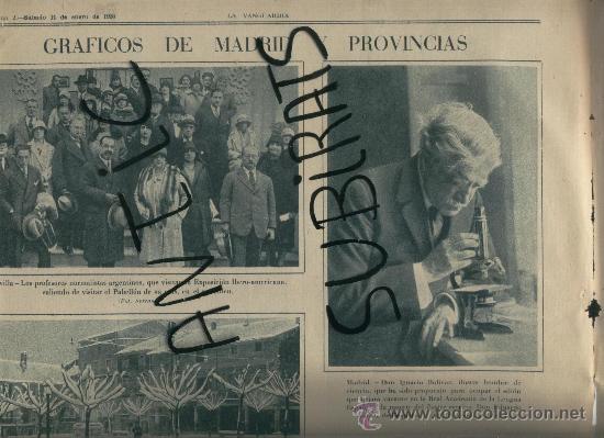 Coleccionismo de Revistas y Peri&oacute;dicos: LA VANGUARDIA. 11-01-1930.PUIGCERDA. NEVADO.IGNACIO BOLIVAR.