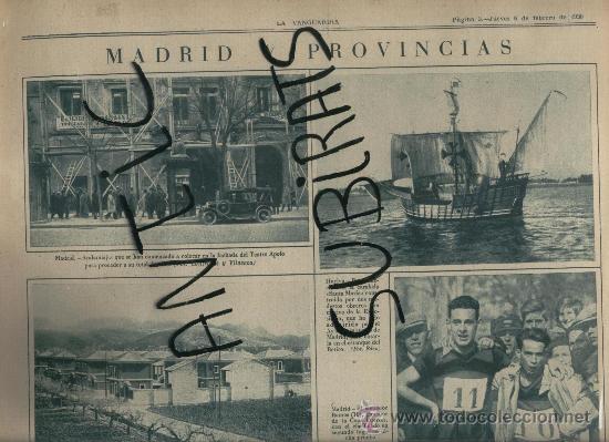 Collection Magazines and Newspapers: LA VANGUARDIA. 06-02-1930.CASAS BARATAS EN ALCIRA. HUELVA TIENE LA CARABELA SANTA MARIA.RUSI&Ntilde;OL.