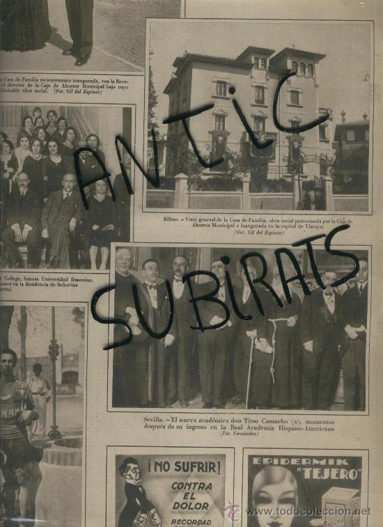 Coleccionismo de revistas y peri&oacute;dicos: LA VANGUARDIA. 03-04-1930.SEVILLA .CICLISMO.FERNANDO PAREDES.TISO CAMACHO.BILBAO. CAJA. AHORROS.