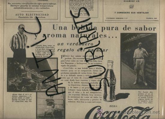 Coleccionismo de revistas y peri&oacute;dicos: LA VANGUARDIA 1930 COCA-COLA LINCON BURGOS LEGIONARIAS DE LA SALUD EN LA SIERRA DE GUADARRAMA