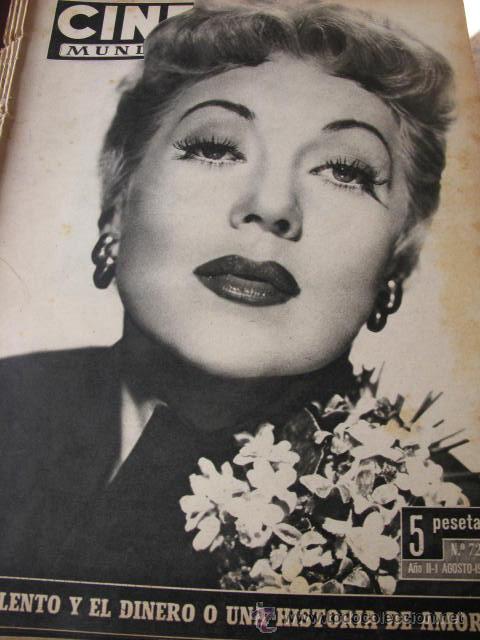 Coleccionismo de Revistas y Peri&oacute;dicos: ANN SOTHERN REVISTA CINE MUNDO DE AGOSTO 1953