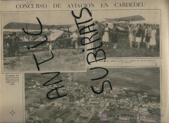 Sammeln von Zeitschriften und Zeitungen: LA VANGUARDIA ANY 1930.ESPECTACULAR REPORTATGE DEL CONCURS D' AVIACIO A CARDEDEU.CARDEDEU.