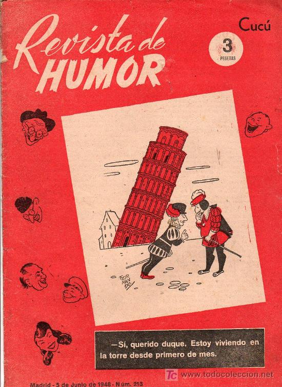 Collezionismo di Riviste e Giornali: REVISTA DE HUMOR N&ordm; 213. MADRID 5 DE JUNIO DE 1948