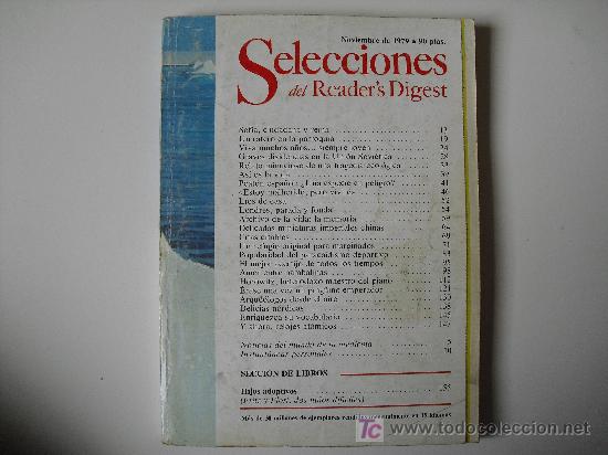 Coleccionismo de Revistas y Peri&oacute;dicos: Selecciones del Readers Digest. Noviembre de 1979