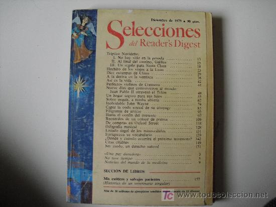 Coleccionismo de Revistas y Peri&oacute;dicos: Selecciones del Readers Digest. Diciembre de 1979