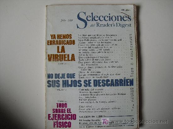 Coleccionismo de Revistas y Peri&oacute;dicos: Selecciones del Readers Digest. Julio de 1980