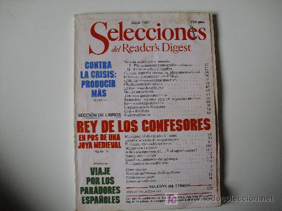 Collezionismo di Riviste e Giornali: Selecciones del Readers Digest. Mayo de 1982