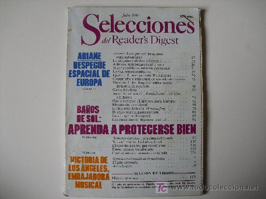 Coleccionismo de Revistas y Peri&oacute;dicos: Selecciones del Readers Digest. Julio de 1982