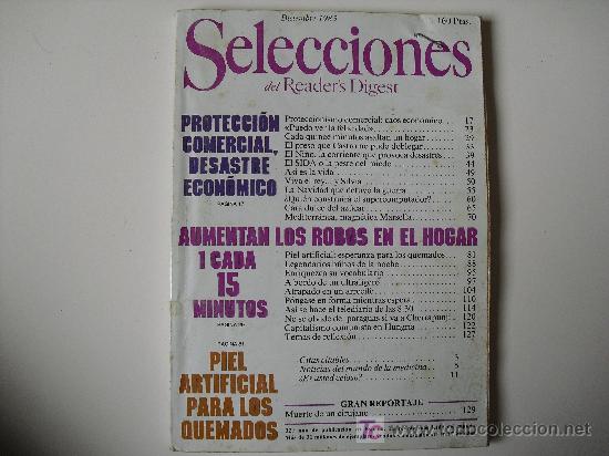 Coleccionismo de Revistas y Peri&oacute;dicos: Selecciones del Readers Digest. Diciembre de 1983