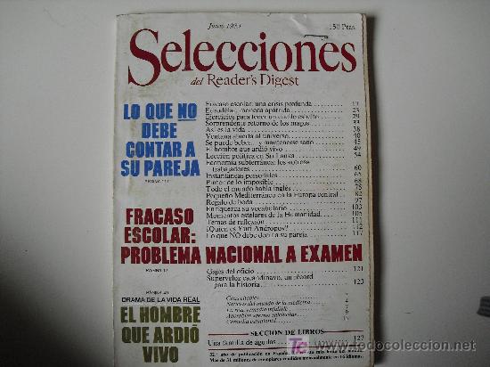 Coleccionismo de Revistas y Peri&oacute;dicos: Selecciones del Readers Digest. Junio de 1983