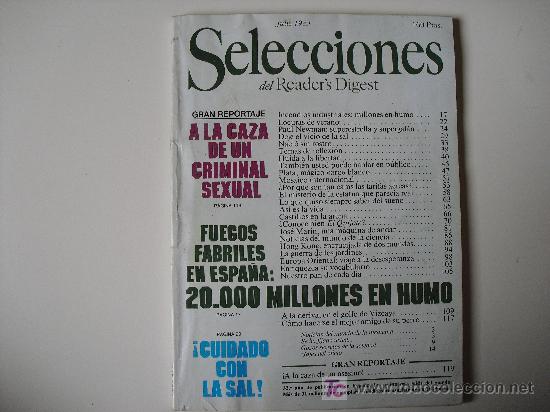 Coleccionismo de Revistas y Peri&oacute;dicos: Selecciones del Readers Digest. Julio de 1983