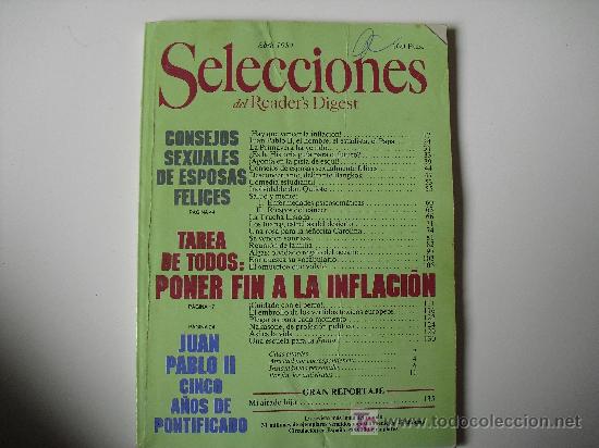 Coleccionismo de Revistas y Peri&oacute;dicos: Selecciones del Readers Digest. Abril de 1984
