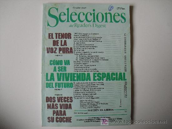Coleccionismo de Revistas y Peri&oacute;dicos: Selecciones del Readers Digest. Octubre de 1984