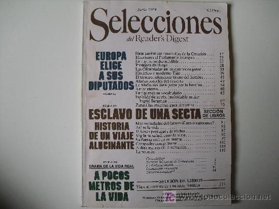 Coleccionismo de Revistas y Peri&oacute;dicos: Selecciones del Readers Digest. Junio de 1984