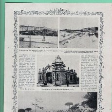 Coleccionismo de Revistas y Periódicos: HOJA DE REVISTA~1912~SANTANDER~EL SARDINERO~ESTACION DE TREN FERROCARRIL