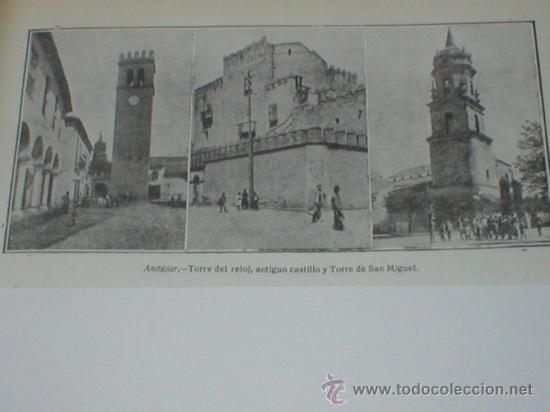 Collezionismo di Riviste e Giornali: ANDUJAR JAEN 3 VISTAS LAMINA ANTIGUA 1929