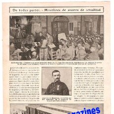 Coleccionismo de Revistas y Periódicos: HOJA DE REVISTA~1910~MORA LA NOVA (TARRAGONA)~TREN~BARCELONA, CASA DE LA CARITAT